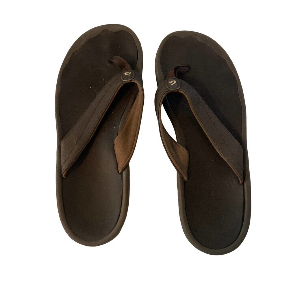Olukai Ohana Womens Brown Flip Flops Hawaiian Slip On Sandals Size 11 ? SizeFade